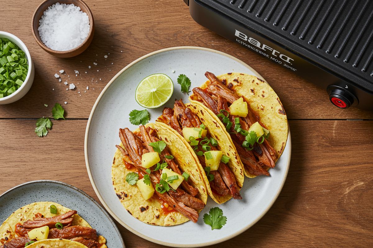 Balcony Electric Grill Tacos al Pastor