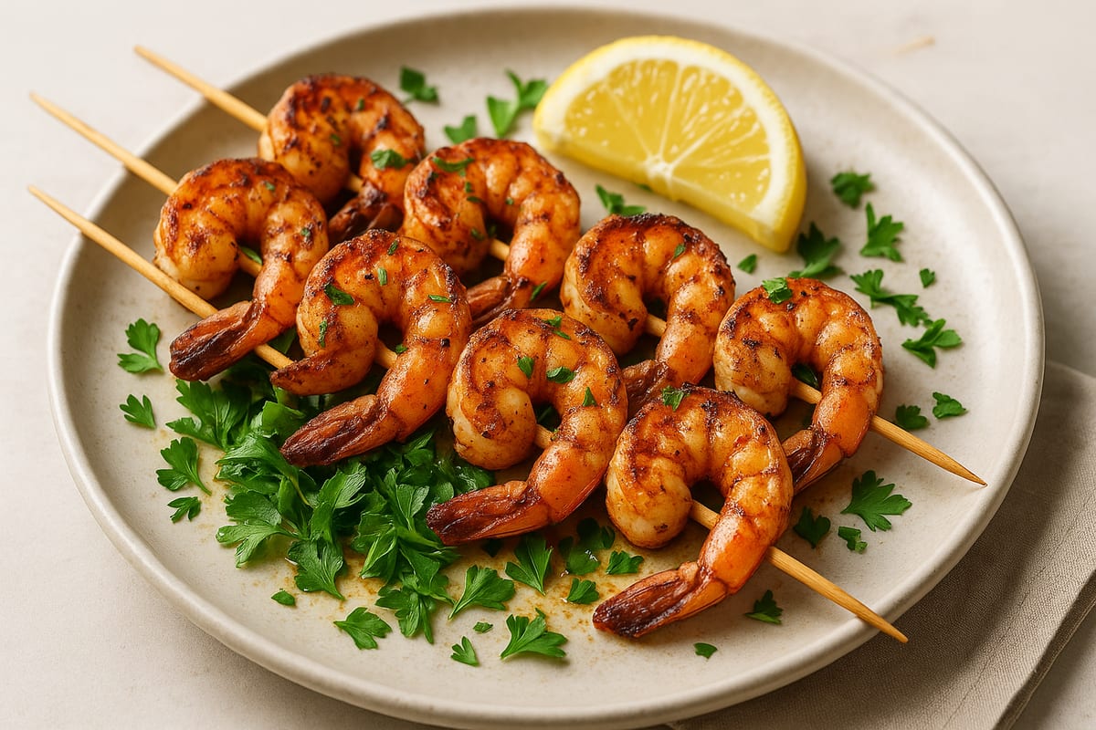 Cajun Grilled Shrimp Skewers — AI-generated food photo