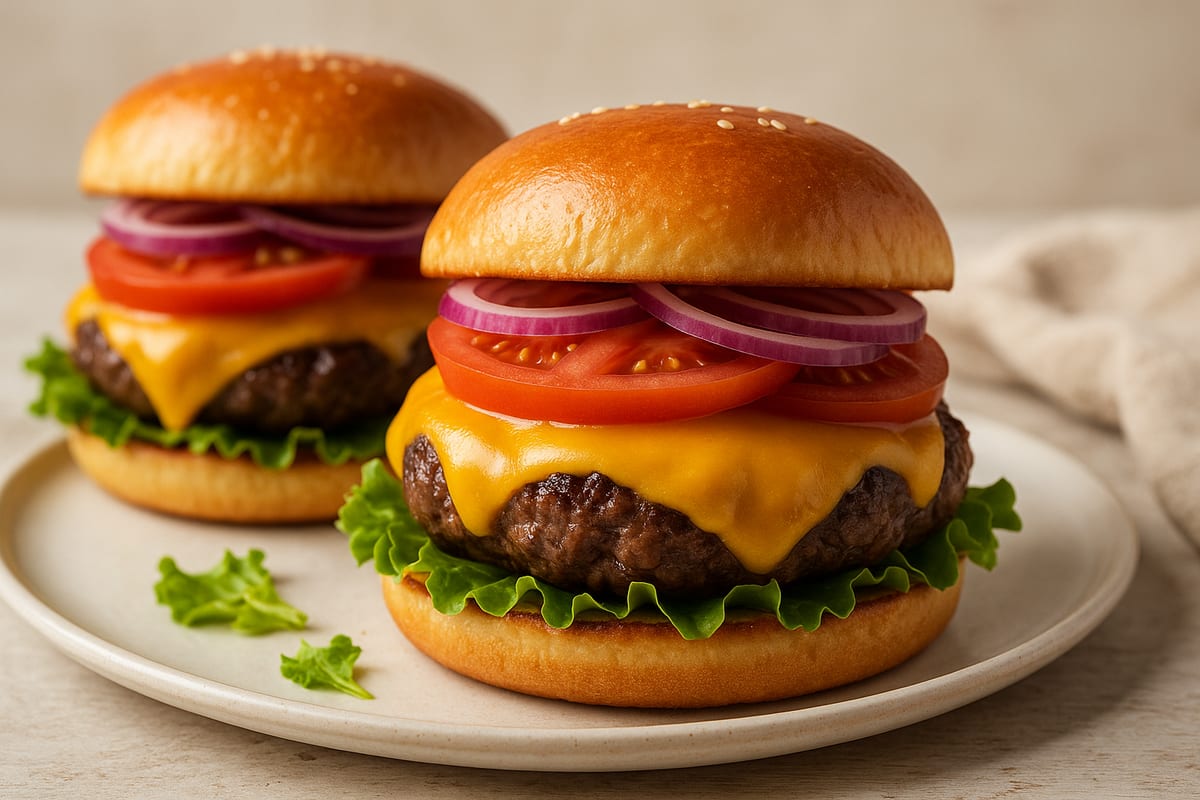 Classic American Cheeseburgers — AI-generated food photo