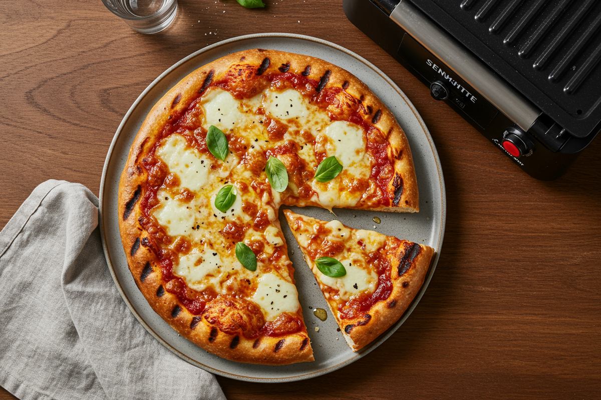 Grilled Pizza on an Electric Grill