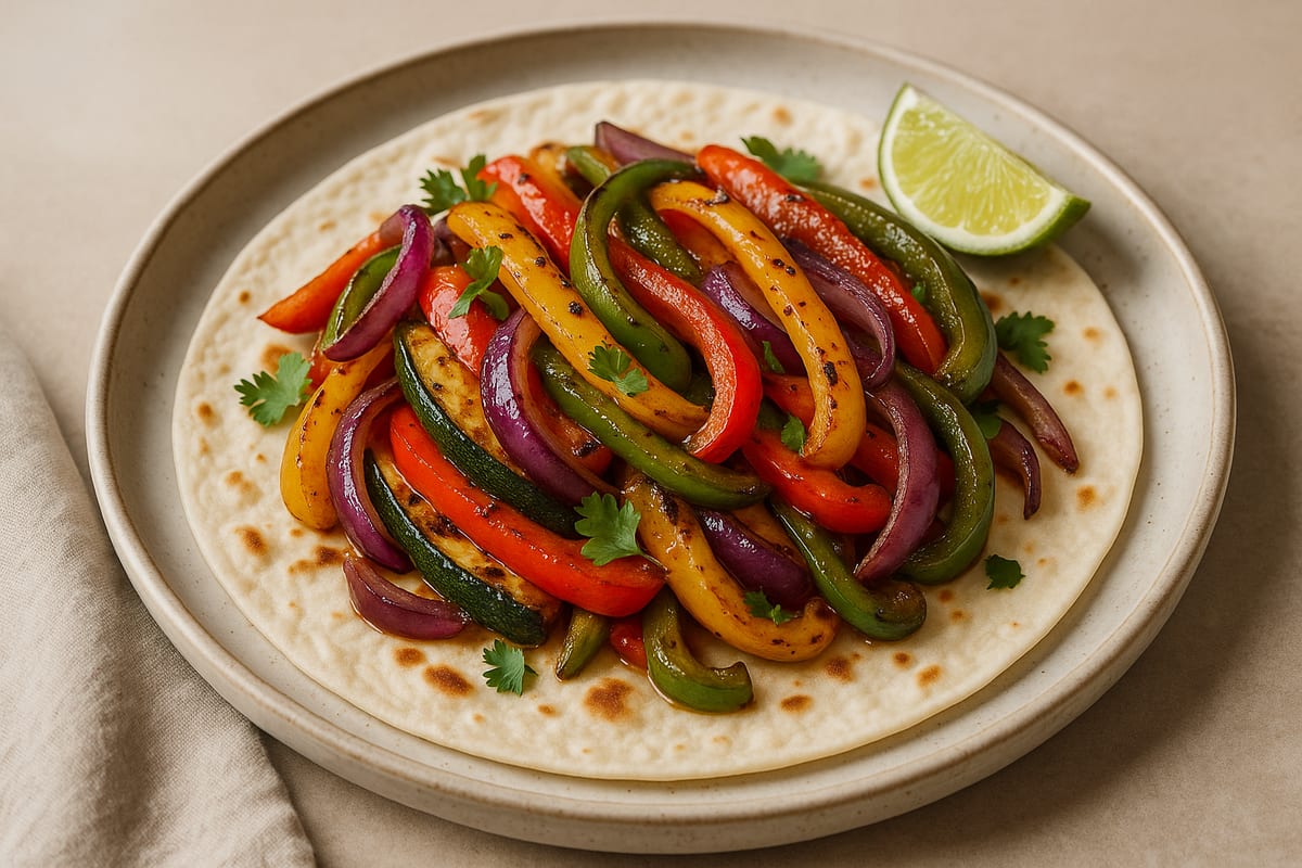 Electric Grill Vegetable Fajitas — AI-generated food photo