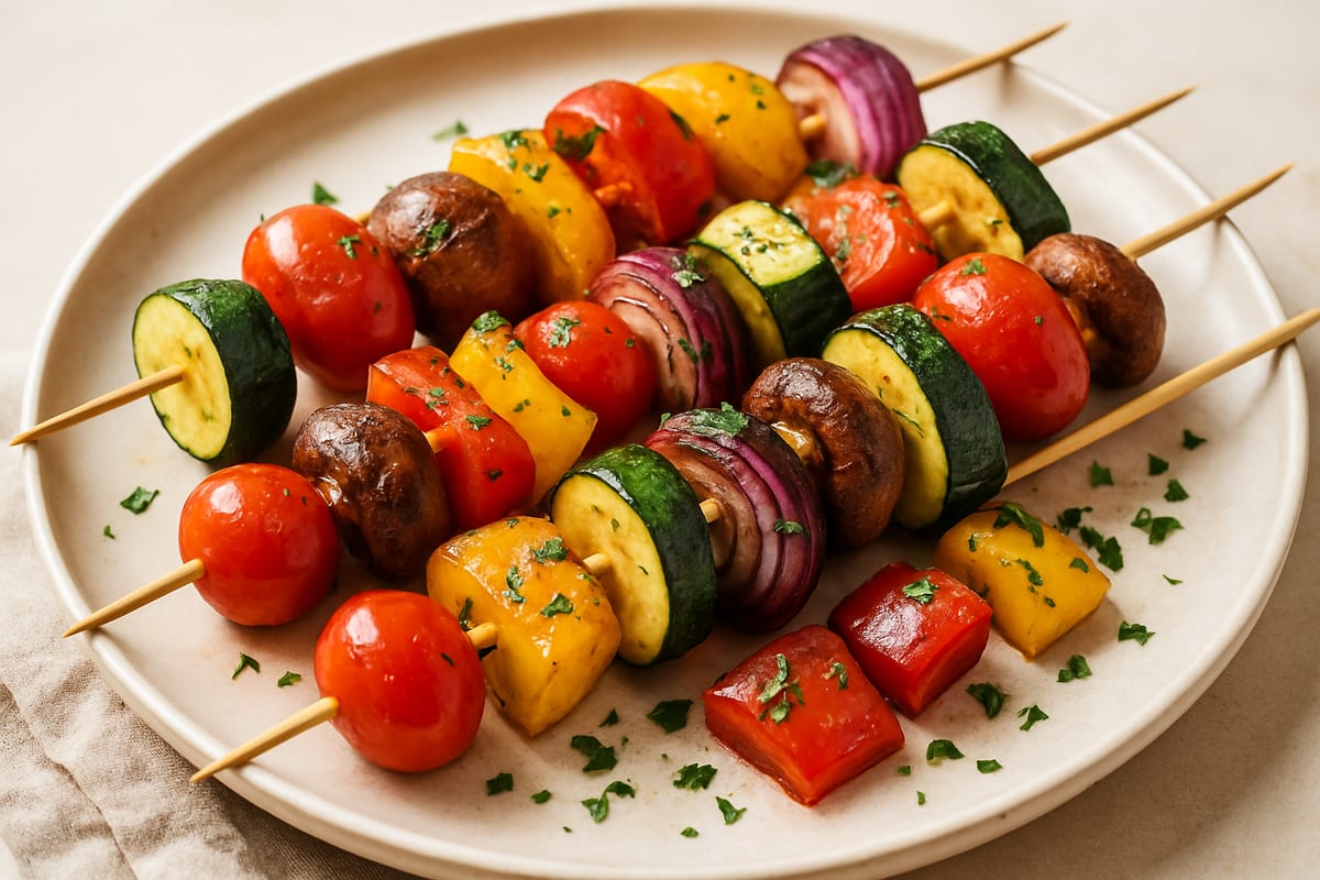 Electric Grill Veggie Skewers — AI-generated food photo