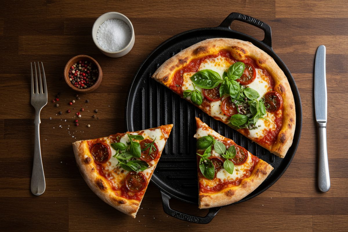 Grilled Cast Iron Pizza (Pro Technique)