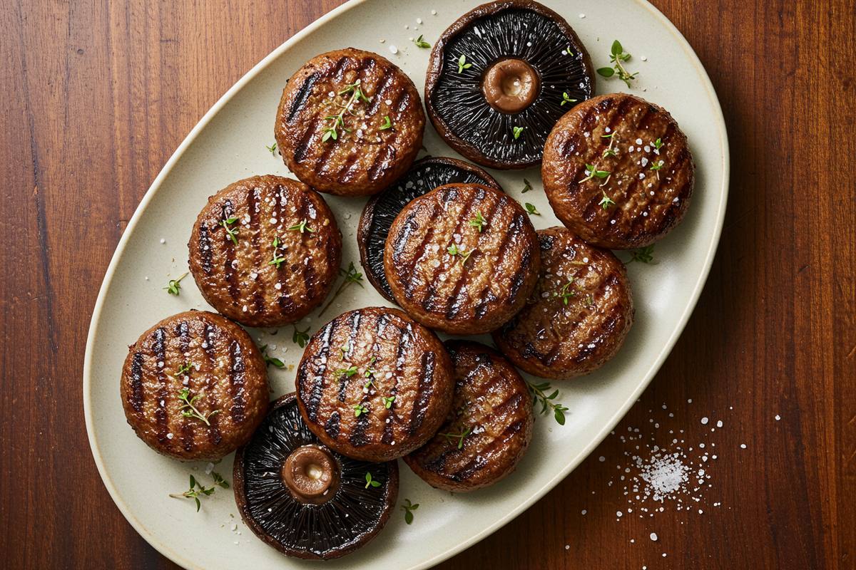 Grilled Portobello Mushroom Burgers