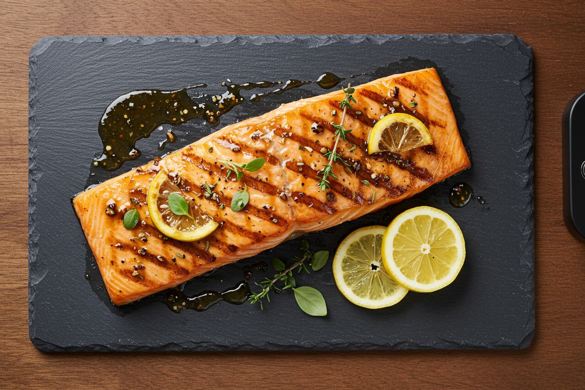 Cedar-Style Grilled Salmon on Electric Grill