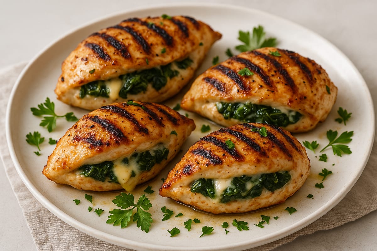 Grilled Stuffed Chicken Breasts — AI-generated food photo