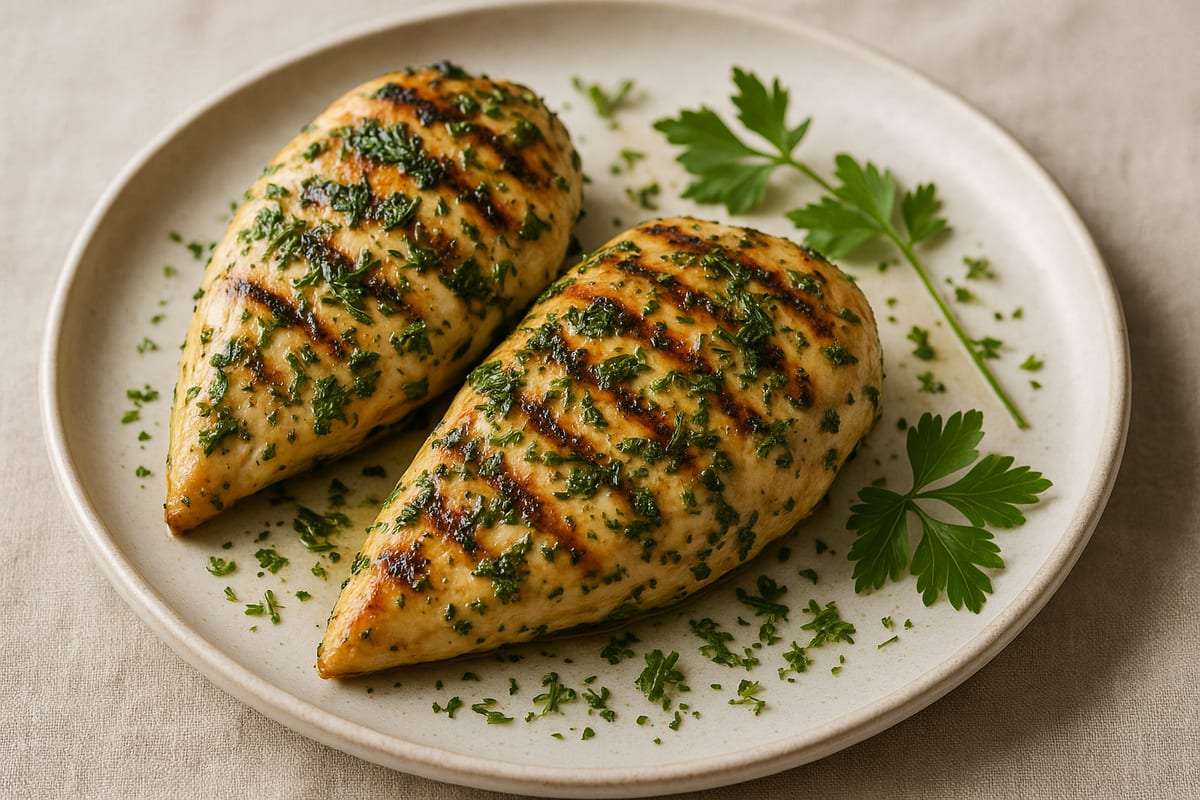 Herb-Marinated Electric Grilled Chicken Breast — AI-generated food photo