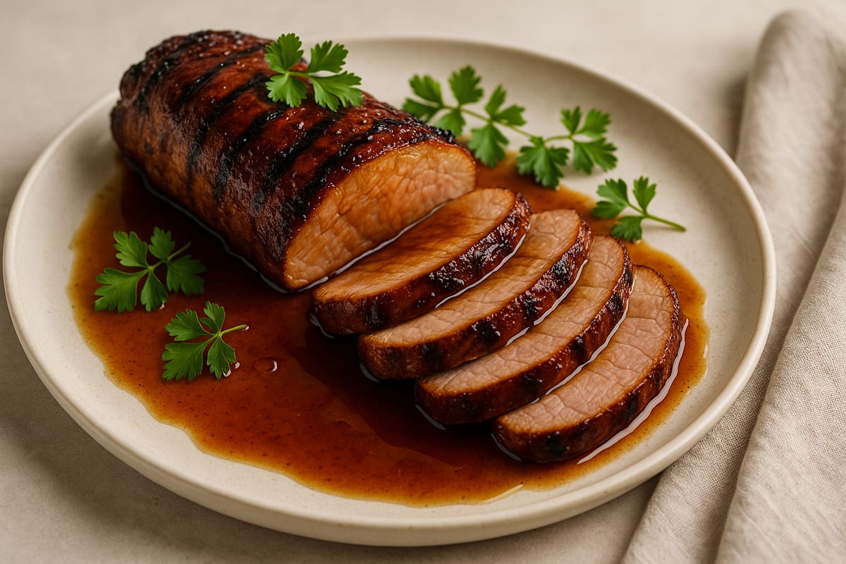 Maple-Glazed Electric Grilled Pork Tenderloin — AI-generated food photo