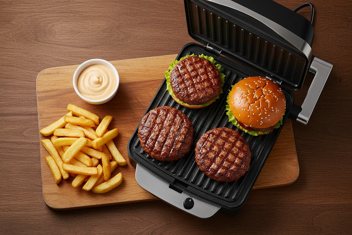 Perfect Burgers on an Electric Grill