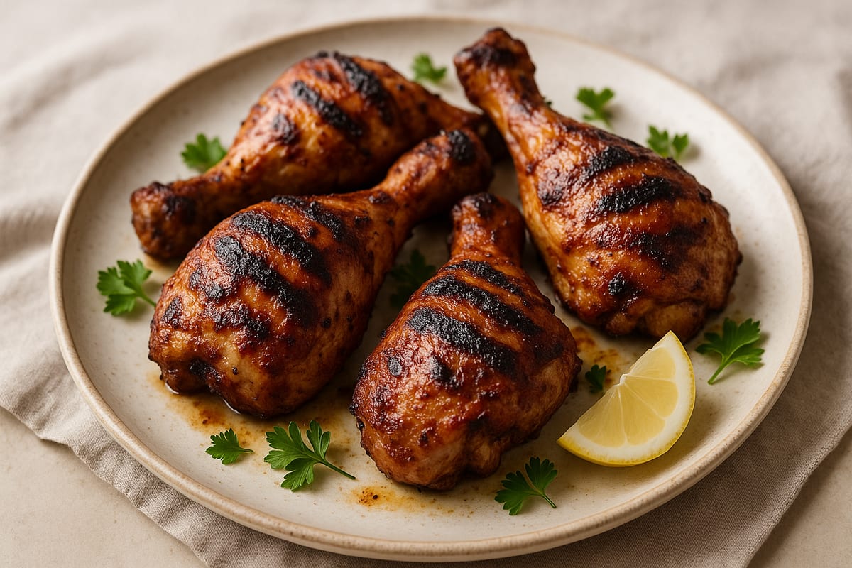 Smoky Electric Grill Chicken Legs — AI-generated food photo