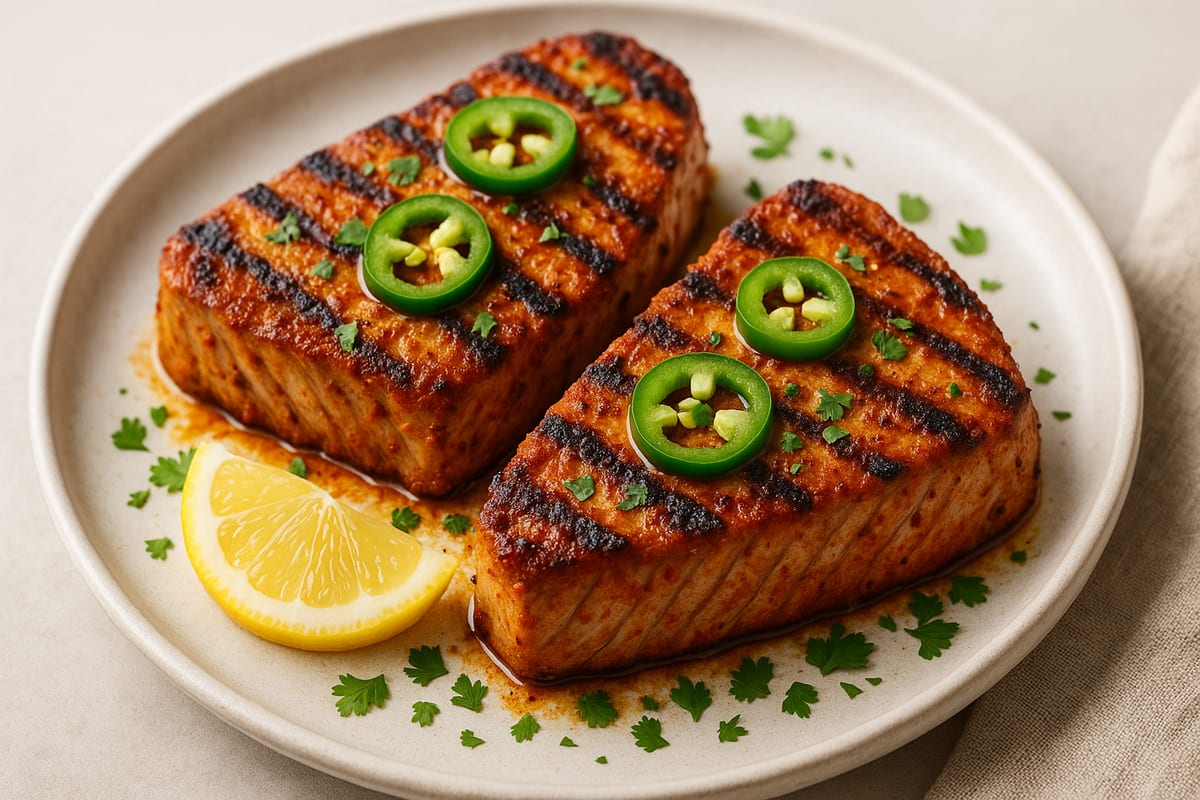 Spicy Electric Grilled Tuna Steaks — AI-generated food photo