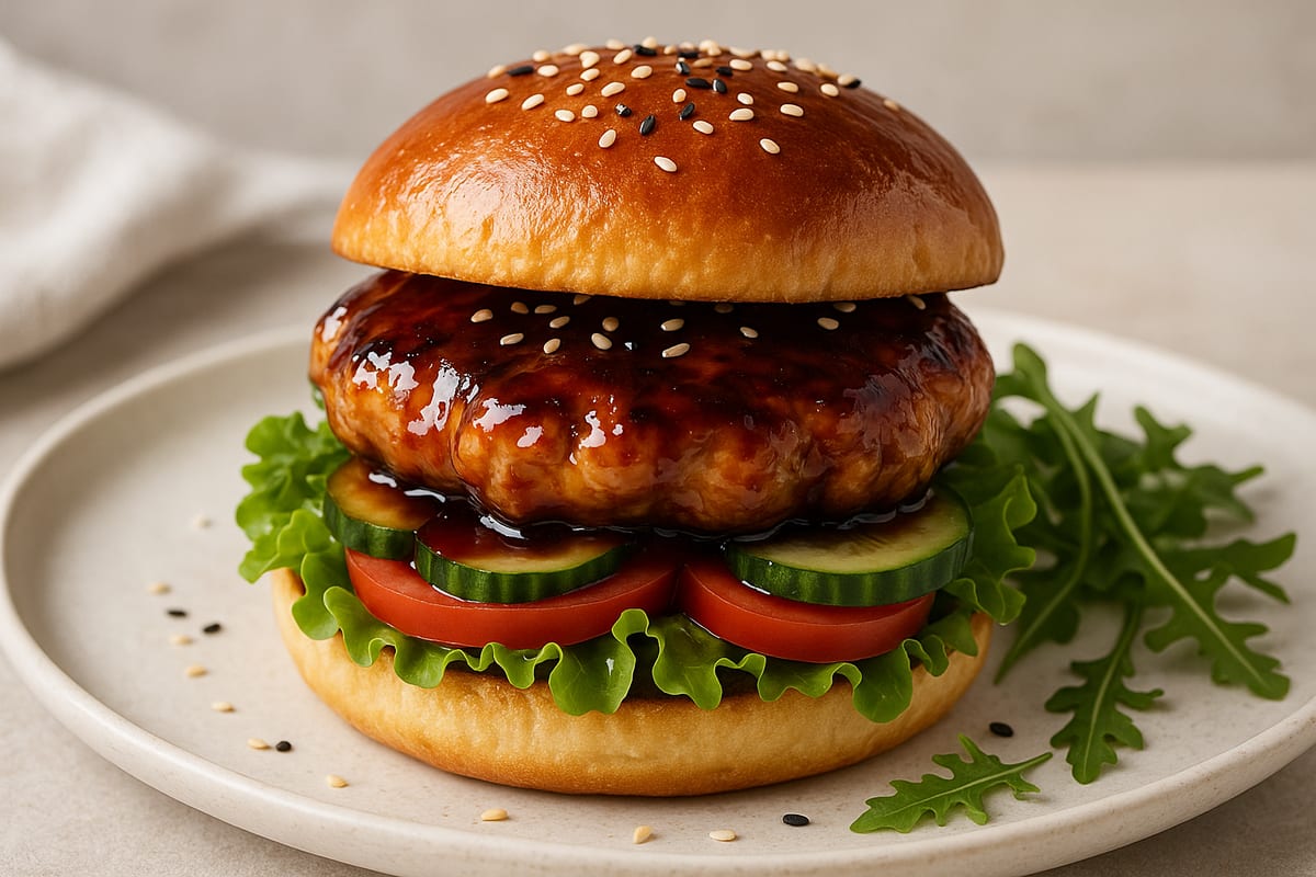 Teriyaki Chicken Burger — AI-generated food photo
