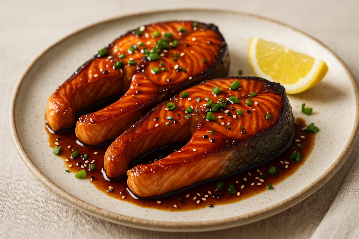 Teriyaki Salmon Steaks — AI-generated food photo